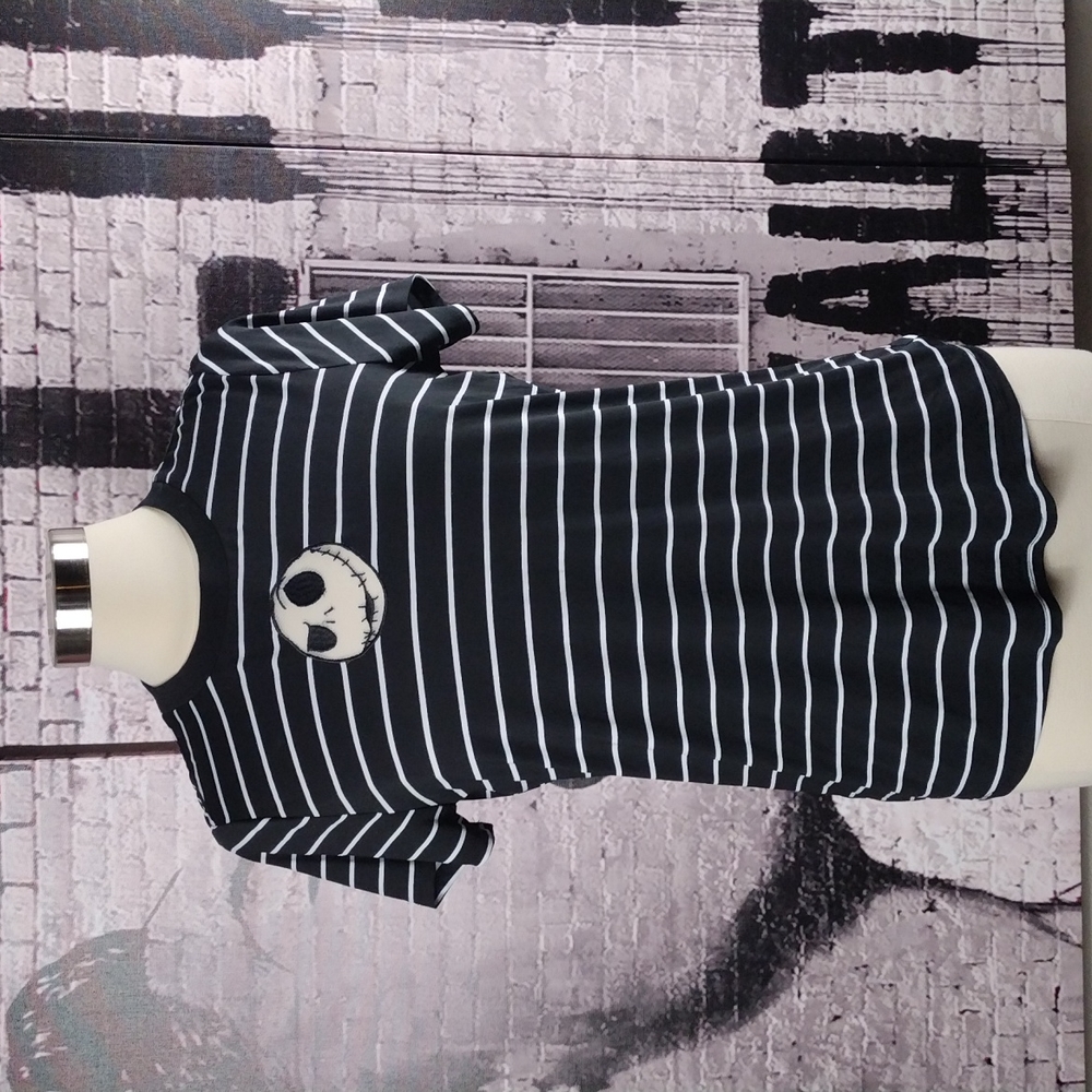 Her Universe The Nightmare Before Christmas Jack Face Mesh Panel T-Shirt NWOT - Picture 3 of 4